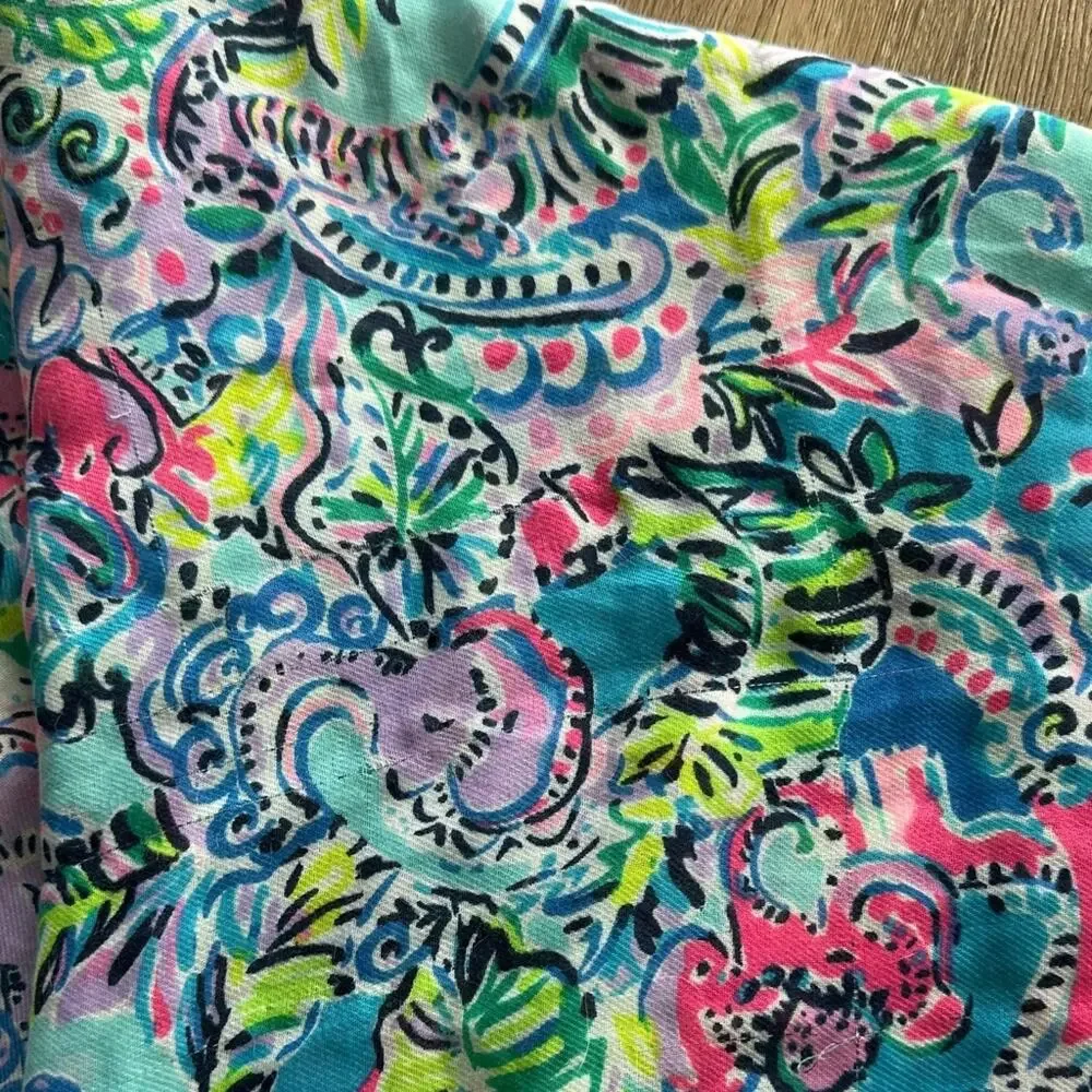NWT Lilly Pulitzer Resort Scarf‎ Over The Rainbow Multi Color Preppy